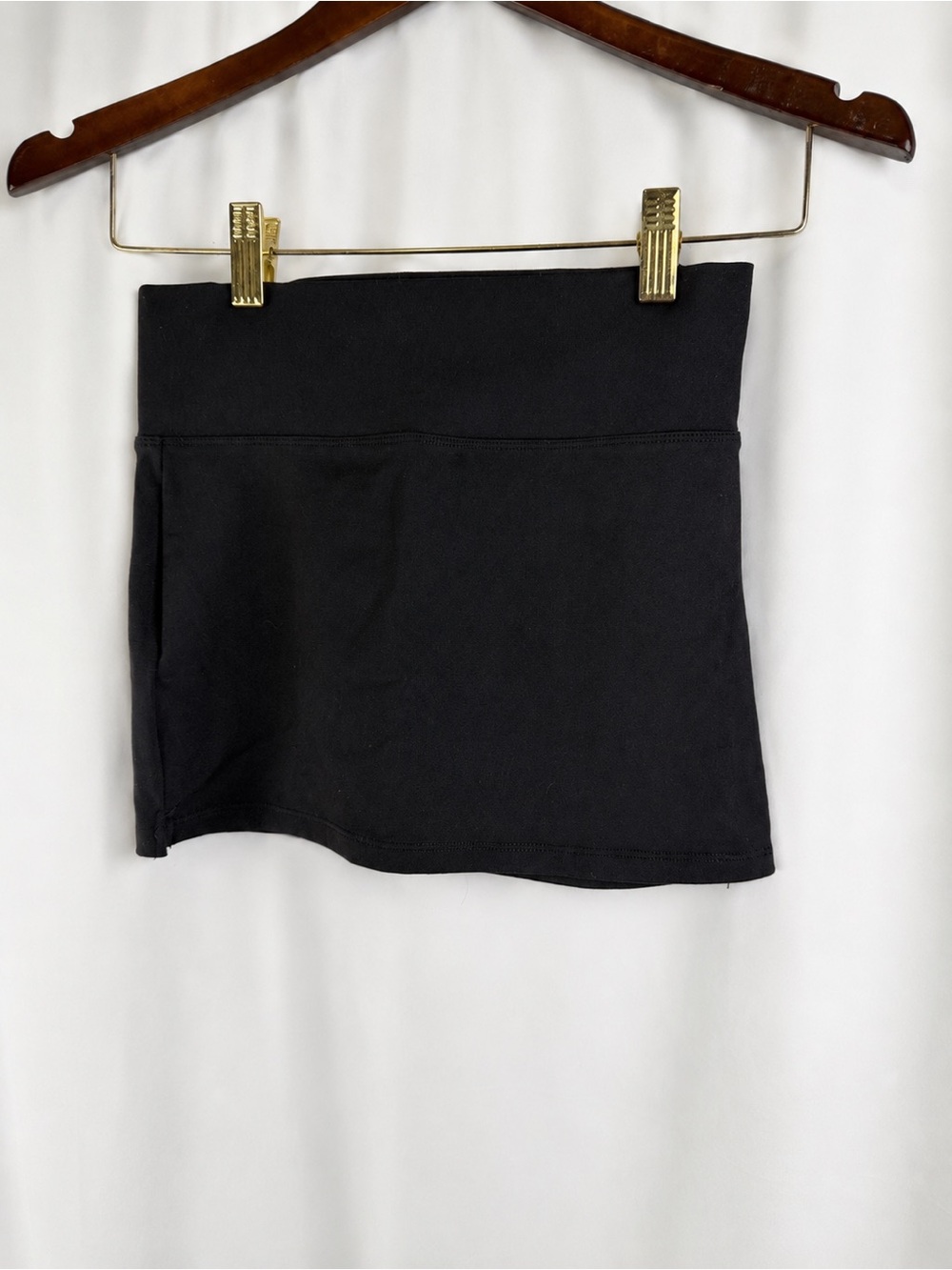 Free People Black Stretch Knit Skirt